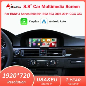 8.8"1920*720 Wireless CarPlay Android Auto Car Multimedia Display for BMW 3 Series E90 E91 E92 E93 5 Series E60 E61 Touch Screen - AliExpress 34