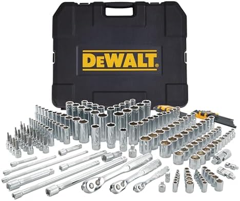 DEWALT 192 Pcs. Mechanics Tool Set, 1/2, 1/4, 3/8 Socket Set, SAE and Metric Socket Wrench Set, Hard Shell Tool Box (DWMT75049) : Tools & Home Improvement