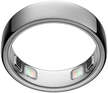 Oura Ring 5 - Silver - Size 7 - World’s Smallest Smart Ring - Sleep, Activity, Women’s Health, AI Advisor, 1 Week of Battery Life, Size Before You Buy, Android & iOS Compatible : Electronics