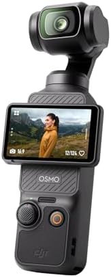 DJI Osmo Pocket 3, Vlogging Cameras with 1'' CMOS & 4K/120fps Vlog Camera, 3-Axis Stabilization, Fast Focusing, Face/Object Tracking, Digital Vlogging Camera for YouTube : Electronics