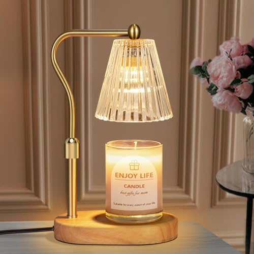 seenlast Candle Warmer Lamp with Timer Dimmer Adjustable Height for New Home Bedroom,Mothers Day Gifts,Vintage Home Decor for Scented Jar : Home & Kitchen