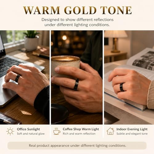 Aoyool Smart Ring Health & Fitness Tracker for Men & Women, Heart Rate, SPO₂, Sleep & Activity Monitoring, IP68 Waterproof, Long Battery Life, Family Care Mode, No Subscription Fee (Black, 12) : Sports & Outdoors - Image 5