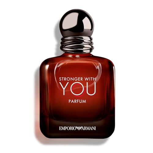 Armani Beauty Stronger With You Parfum - Ambery Mens Cologne - 1.7 Fl Oz | Powerful Long Lasting Fragrance with Leathery Vanilla, Pink Pepper, Lavender - Woody Scent for Men Perfect for Evening Wear : Beauty & Personal Care