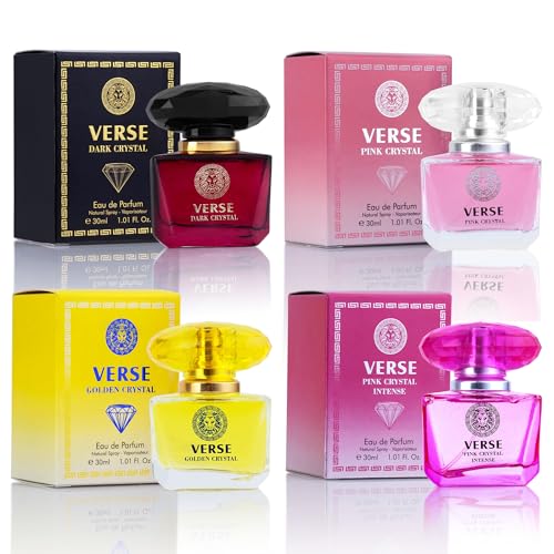 NovoGlow Verse 4-Piece Mini Fragrance Set for Women Light One - Refreshing Combinations of Floral, Fruity & Woody Scents -Ideal EDP Beauty Gift for Birthday, Anniversary Infinity Breeze : Beauty & Personal Care